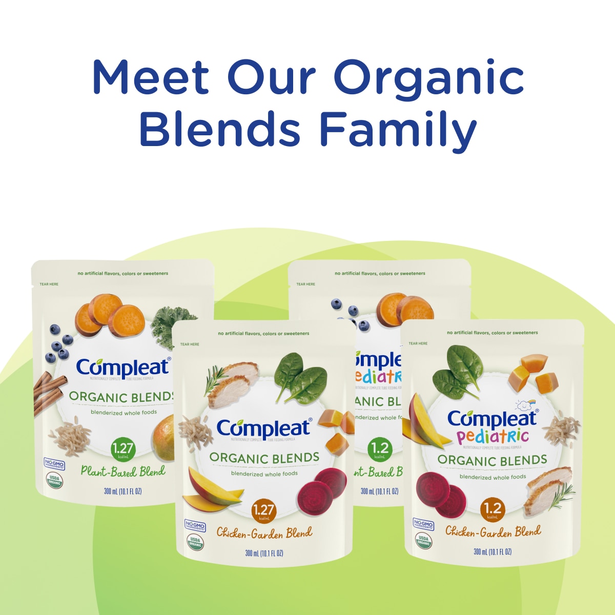 Organic, blenderized whole foods