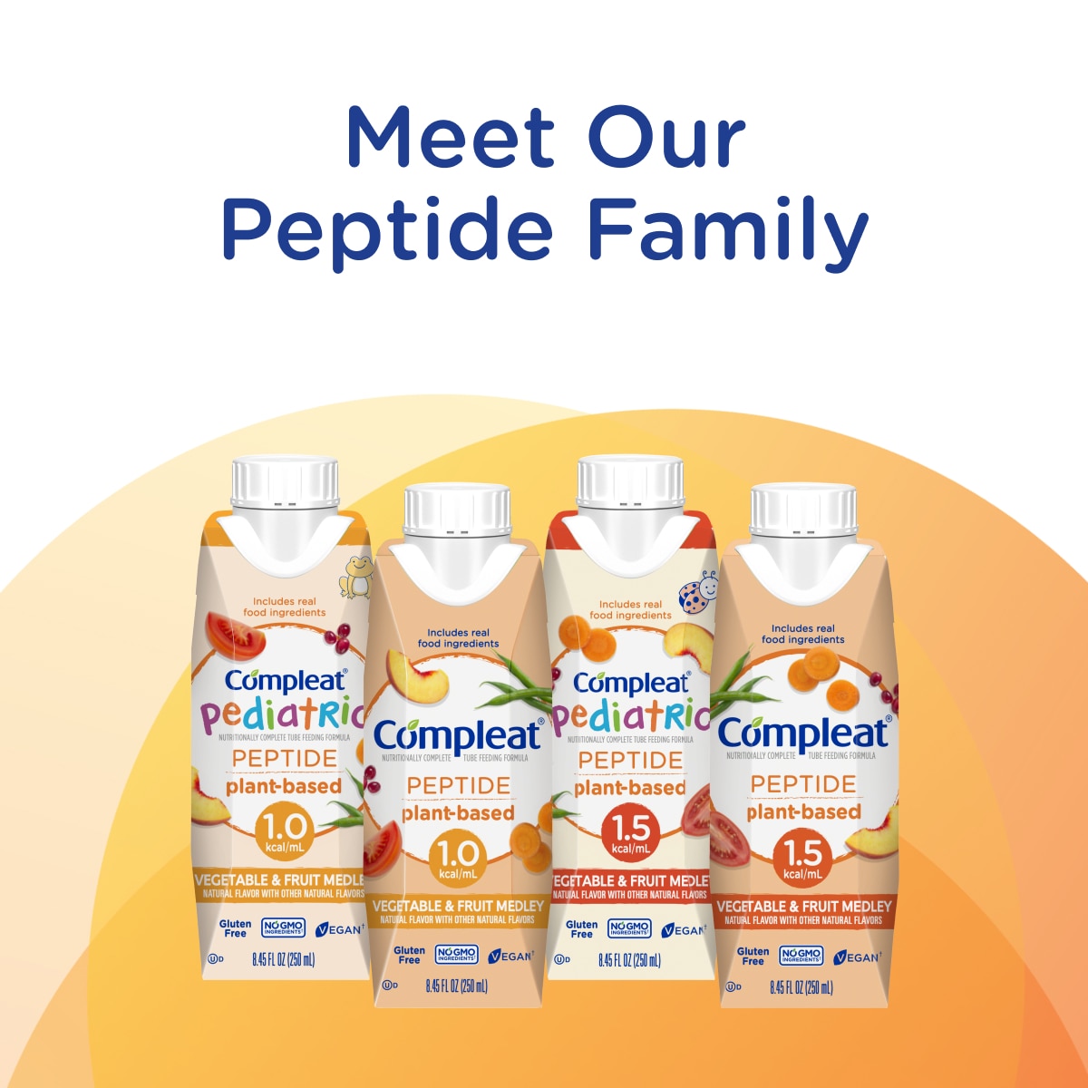 Plant & peptide-based with fruit & vegetable ingredients